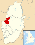 Mansfield UK locator map